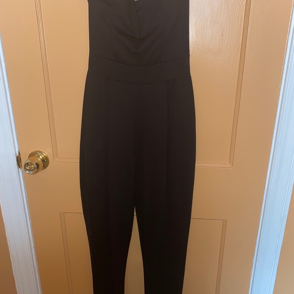 Strapless black jumpsuit - Picture 5 of 8